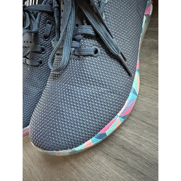 Nobull Outwork Shoes Gym Workout Gum Bottom Lace Up Navy Blue Mens 7.5 Womens 9 - Picture 6 of 14